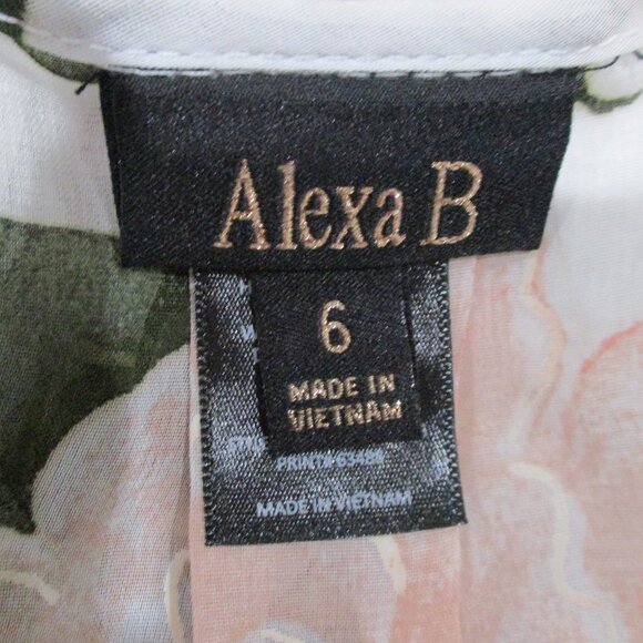 Alexa B Long Sleeve Floral Print V-Neck Maxi Dress - Picture 5 of 6